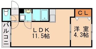 和白駅 徒歩1分 3階の物件間取画像